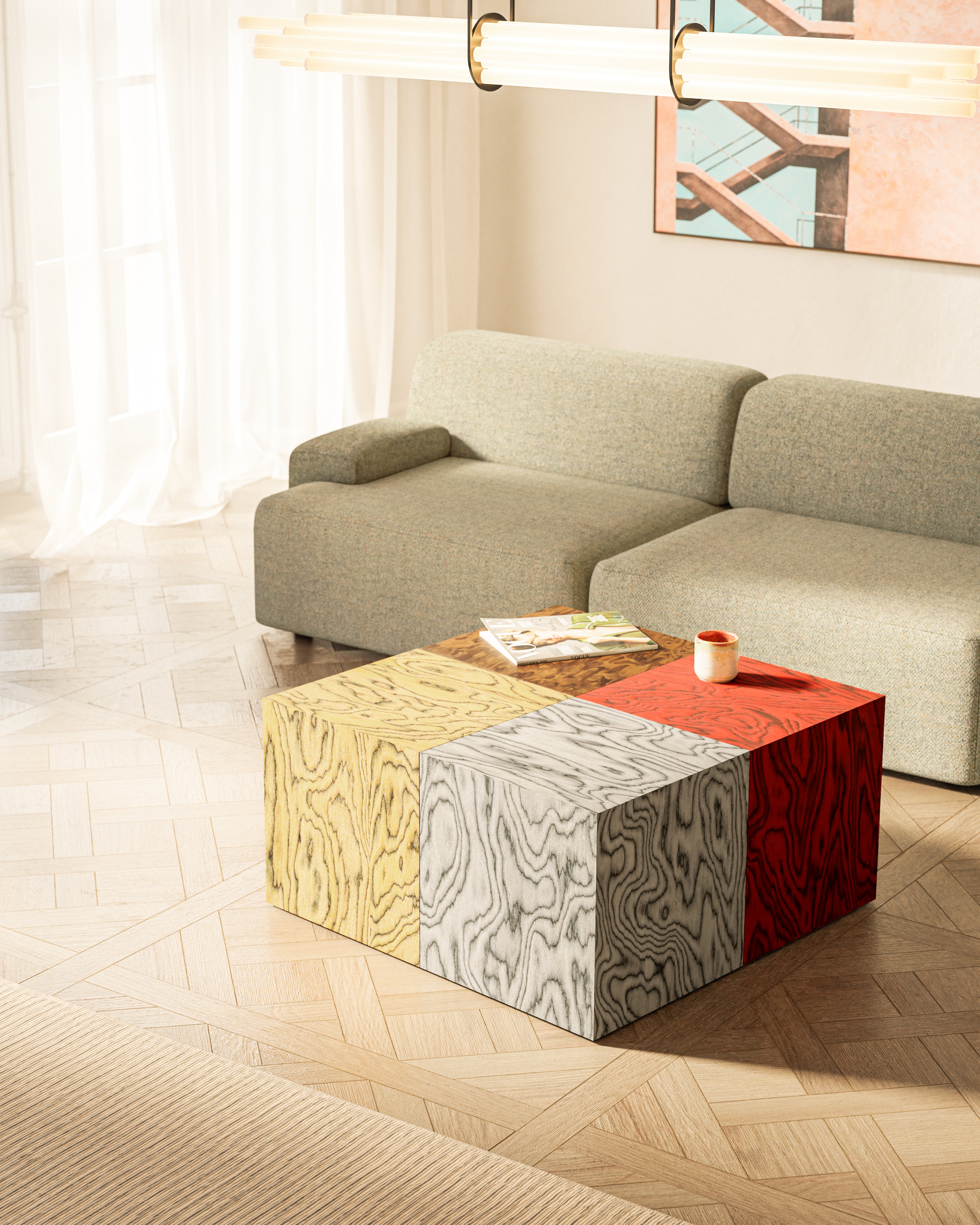 Cube Side Table Sottsass