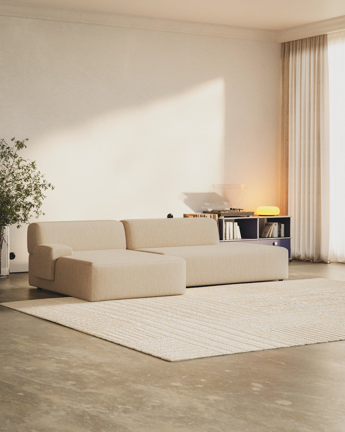 Sofa modułowa Umi narożnik otomana