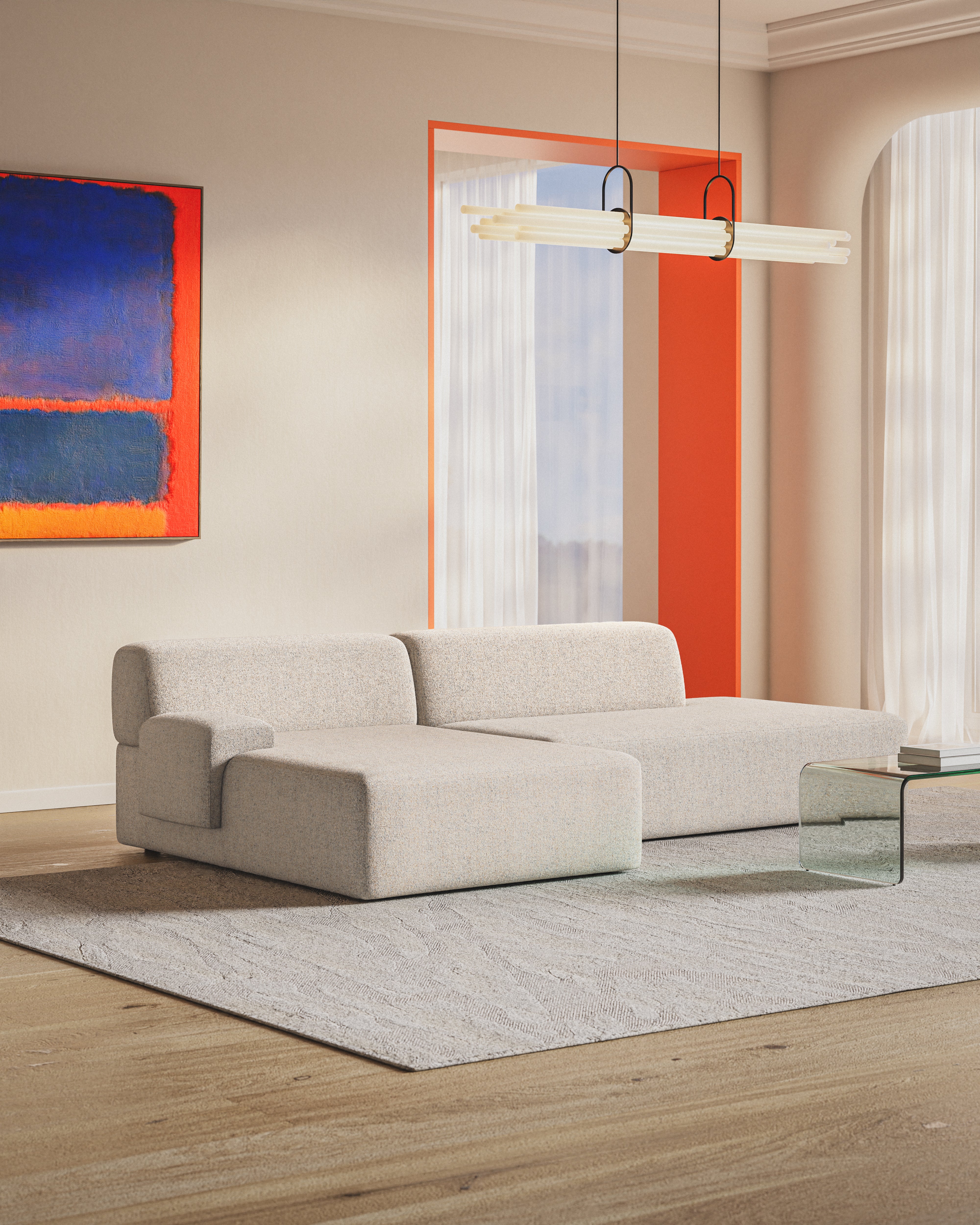 Modular Sofa Umi Ottoman Corner