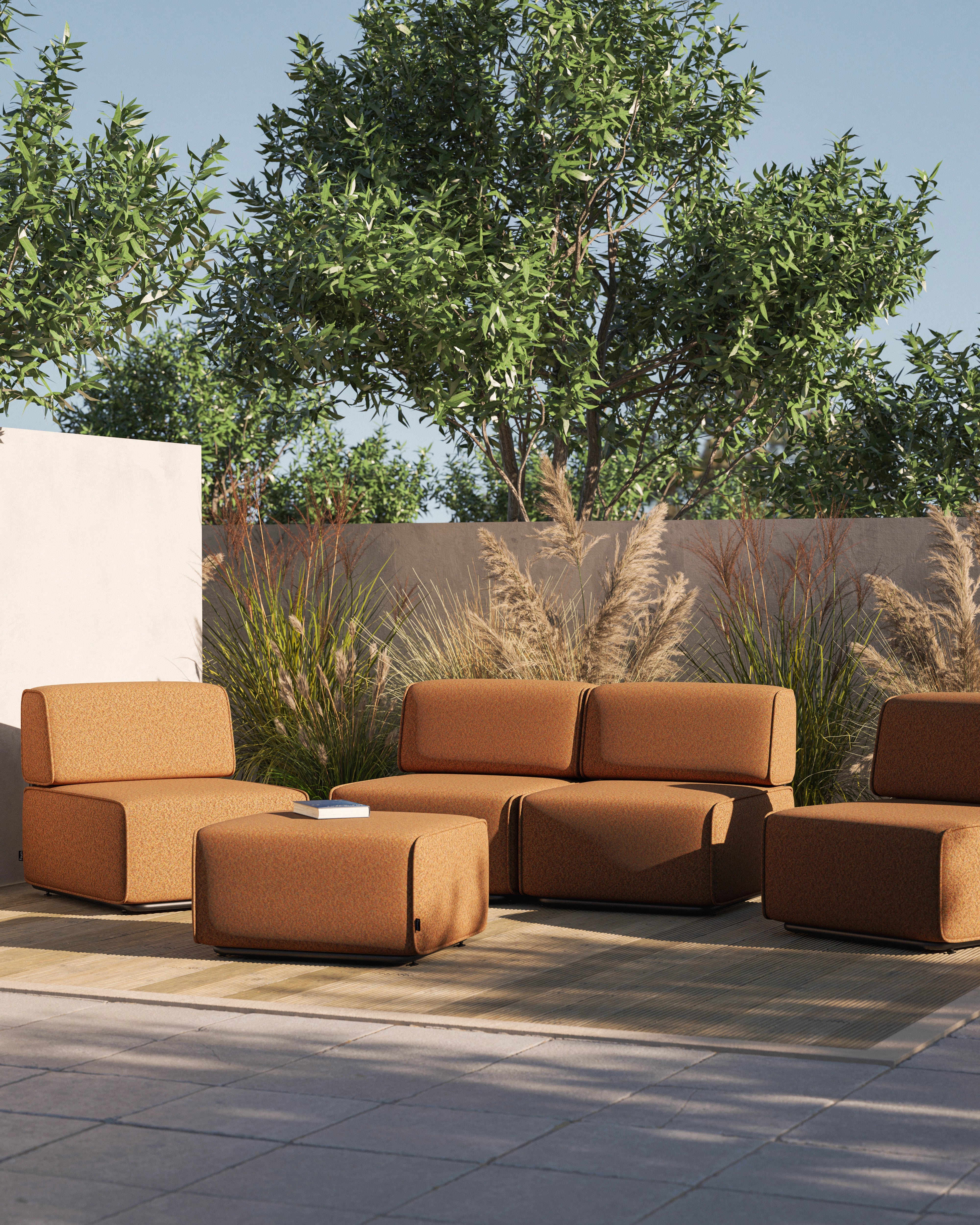 Modular Garden Sofa Luno 4-seater Set