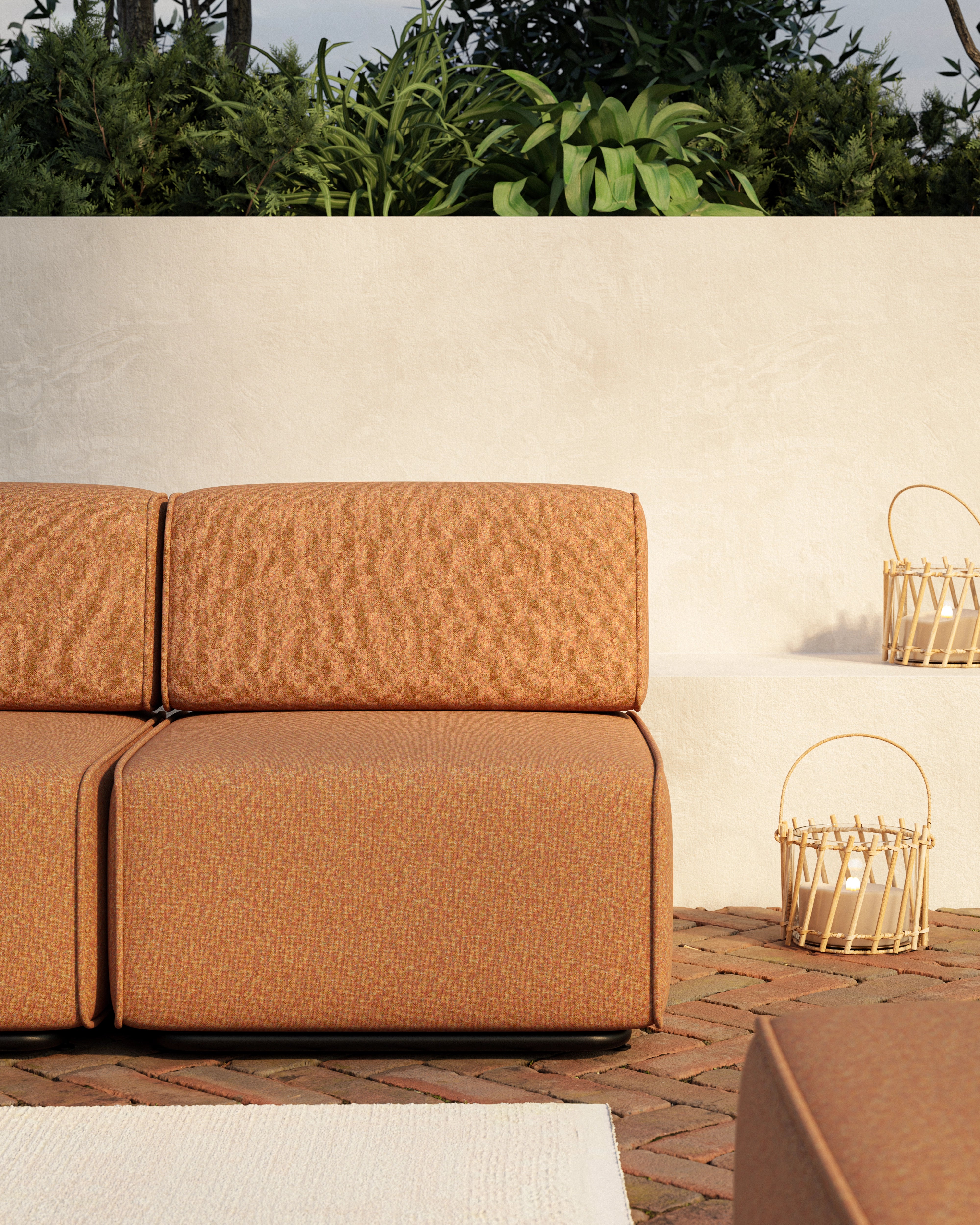 Modular Garden Sofa Luno 4-seater Set
